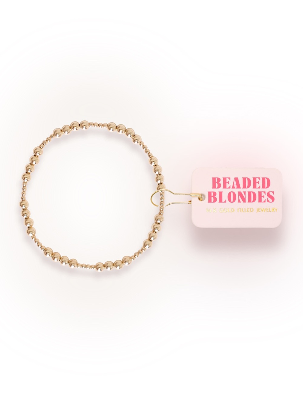 Beaded Blondes Petite 6.25 Inch Scottie Gold Bracelet